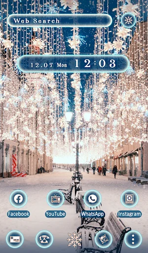 ดาวน์โหลด Xmas Lights Theme ล่าสุด – ตกแต่งหน้าจอธีมไฟคริสต์มาสฟรี - Screenshot 5