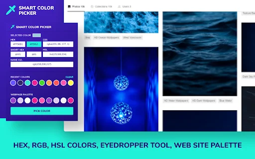 ดาวน์โหลด Smart Color Picker ล่าสุด – เครื่องมือดูดสีฟรีสำหรับเบราว์เซอร์ - Screenshot 2