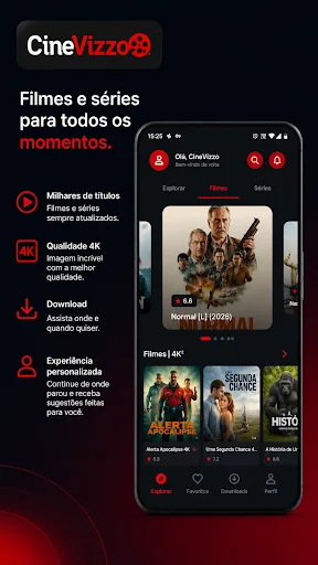 ดาวน์โหลด CineVizzo ล่าสุด – แอปความบันเทิงสำหรับครอบครัว ฟรี - Screenshot 1
