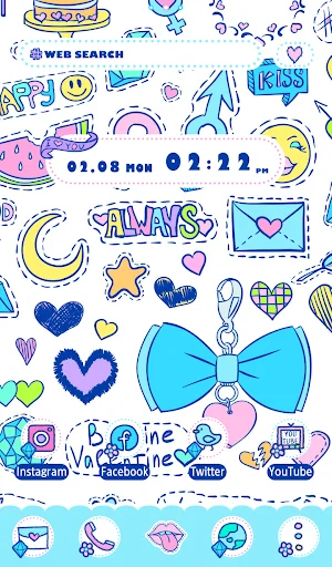ดาวน์โหลด Whimsical Stickers Theme ล่าสุด – ตกแต่งหน้าจอให้สดใสฟรี - Screenshot 5