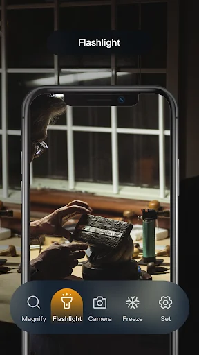 ดาวน์โหลด Magnifying Glass + Flashlight ล่าสุด – แว่นขยายพร้อมไฟฉายฟรี - Screenshot 3
