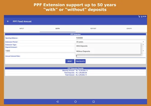 ดาวน์โหลด Financial Calculator India ล่าสุด – เครื่องมือคำนวณการเงินครบวงจร - Screenshot 24