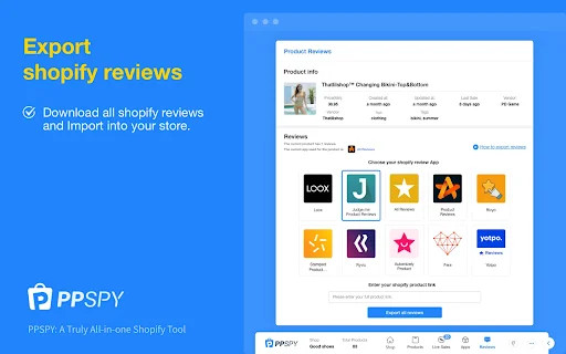 PPSPY: เครื่องมือวิเคราะห์ร้านค้า Shopify และ Dropshipping ที่ดีที่สุด - Screenshot 5