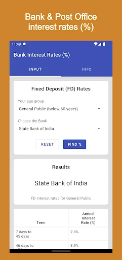 ดาวน์โหลด Financial Calculator India Pro ล่าสุด – เครื่องมือคำนวณการเงินครบวงจร - Screenshot 7