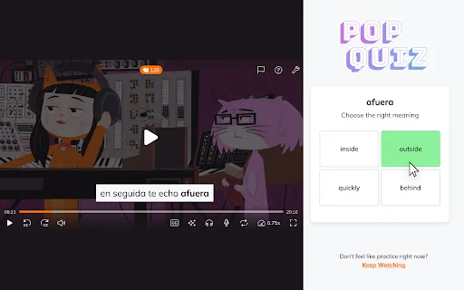 ดาวน์โหลด Lingopie ส่วนขยาย Chrome – เรียนภาษาผ่านซีรีส์และหนัง - Screenshot 3