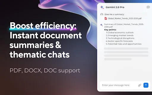 ดาวน์โหลด Gemini AI Sidebar สำหรับ Chrome – ผู้ช่วยอัจฉริยะส่วนตัวของคุณ - Screenshot 2