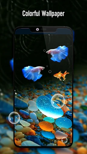 ดาวน์โหลด Fish On Screen 3D Wallpaper ล่าสุด – วอลเปเปอร์ปลาเคลื่อนไหวฟรี - Screenshot 3