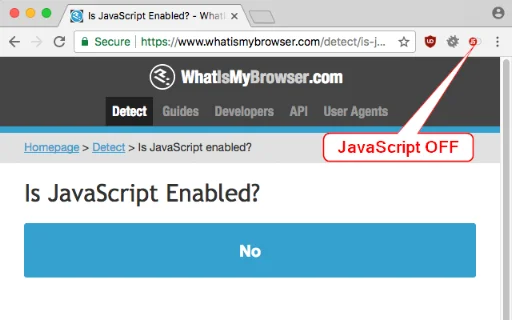 ดาวน์โหลด Disable JavaScript – ปิดการใช้งาน JS บนเว็บไซต์ง่ายๆ ฟรี - Screenshot 3