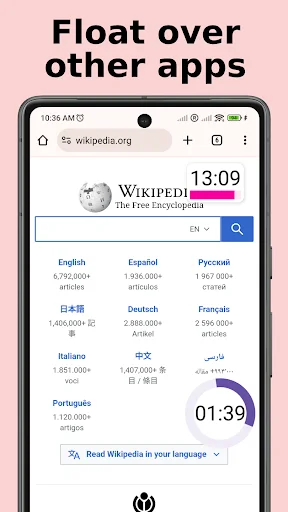 ดาวน์โหลด Floating Timer ล่าสุด – แอปจับเวลาลอยหน้าจอ ใช้งานฟรี - Screenshot 2